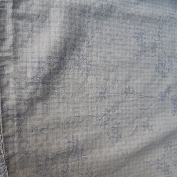 Emanuel Ungaro SZ L Light Blue & White Gingham Men's Button Up SS Shirt - Picture 8 of 12